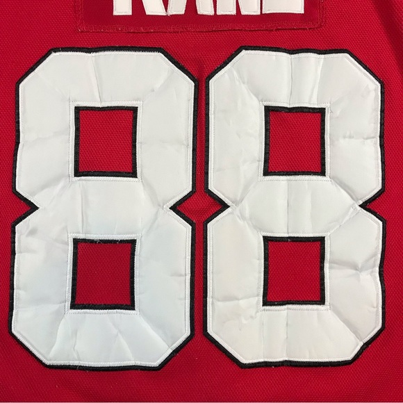 NHL Chicago Blackhawks Sports Team Patrick Kane #88 Men’s Red Ice Hockey Jersey - Picture 14 of 14